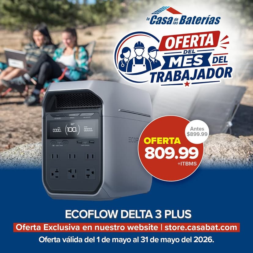 EcoFlow Delta 3 Plus en La Casa de las Baterías