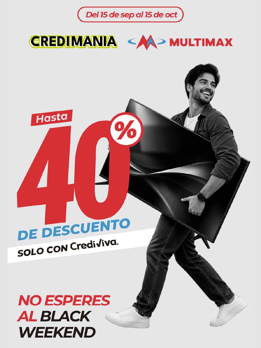 Hasta 40% de descuento en Multimax con Crediviva